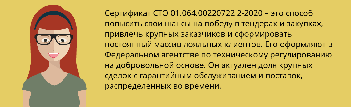 Получить сертификат СТО 01.064.00220722.2-2020 в Казань